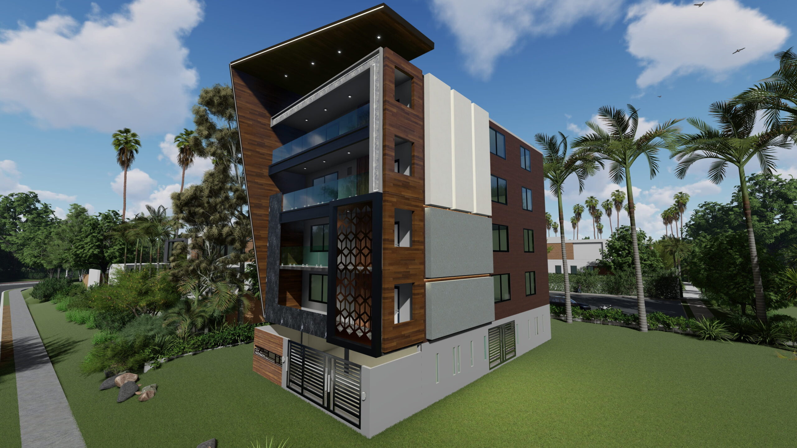 3 BHK Apartment Building